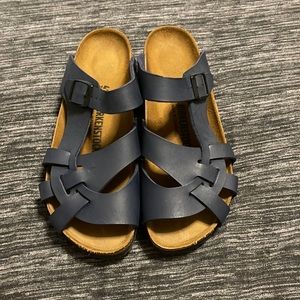Original Birkenstocks. Navy blue.